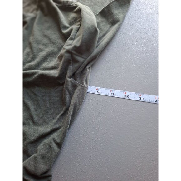 H&M Muscle Fit Long-Sleeve Mens Shirt Medium Olive - Picture 5 of 6